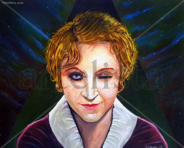 María of Metropolis Acrylic Canvas Portrait