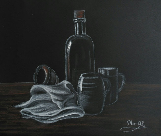 bodegón Pastel Paper Still Life Paintings