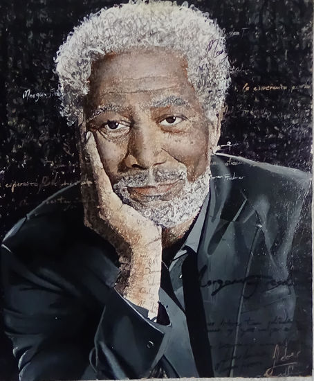 Morgan Freeman. ADORO Acrílico Tabla Retrato