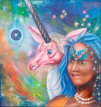 De la serie:Doncella unicornio de cabeza roja