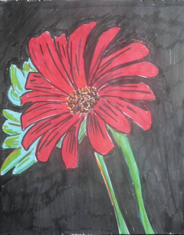 flor solitaria, año 2020, constitución, chile.