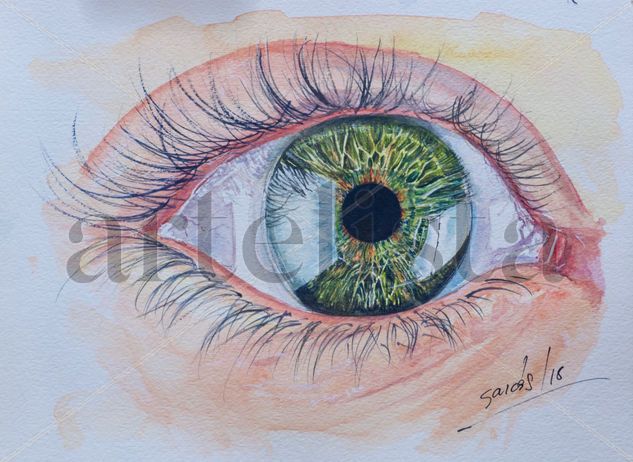 Regálame una mirada Watercolour Card Portrait