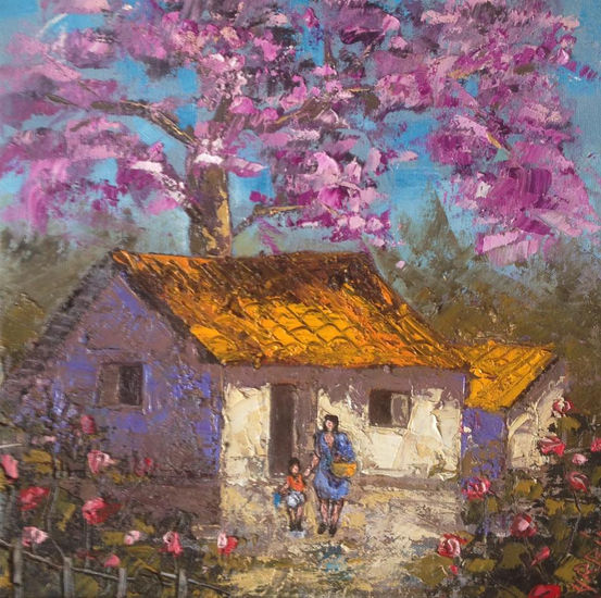 El Árbol del Amor Oil Canvas Landscaping