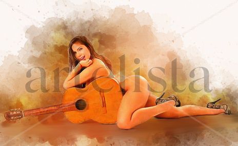 La bella y la guitarra