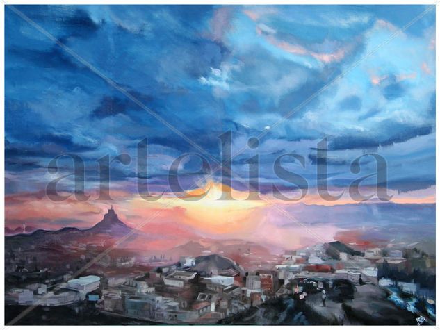 Vista desde el Cabezo de la Cruz I Oil Canvas Landscaping