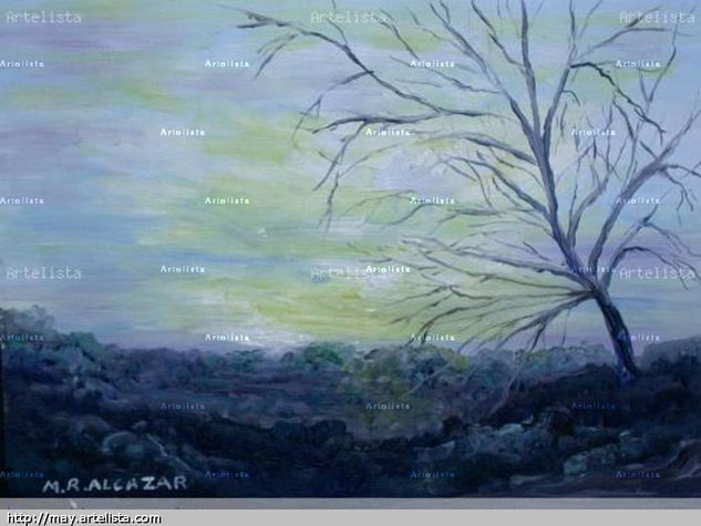 ARBOL DE INVIERNO Oil Paper Landscaping