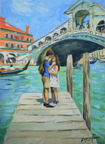 Beso en Venecia