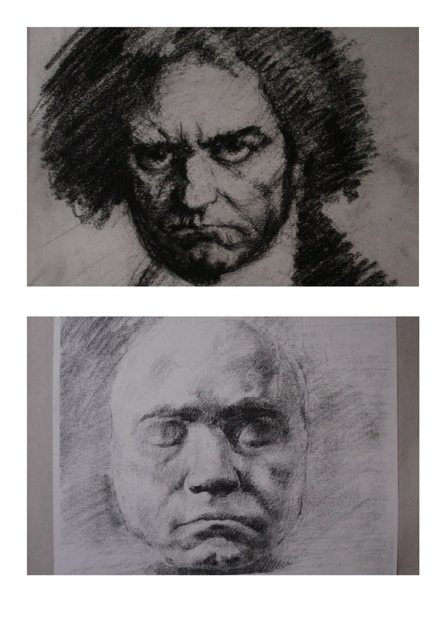 lote XI_retrato y máscara de Beethoven