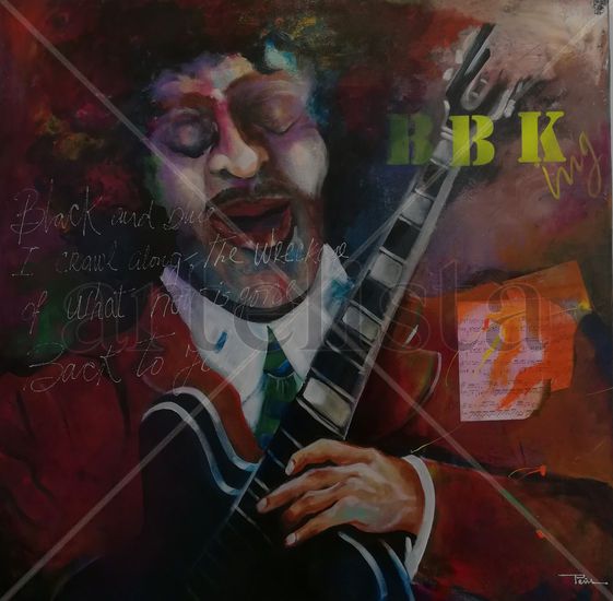 BB KING Acrylic Canvas Figure Painting