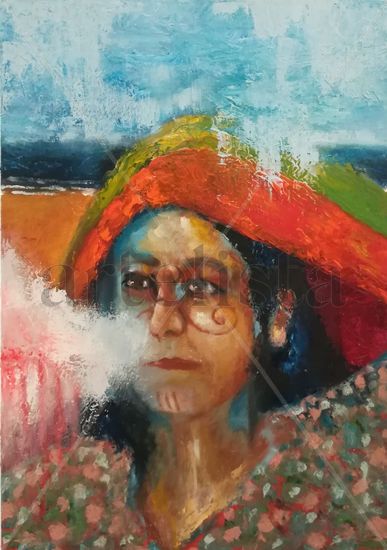 wayuu Oil Canvas Figure Painting