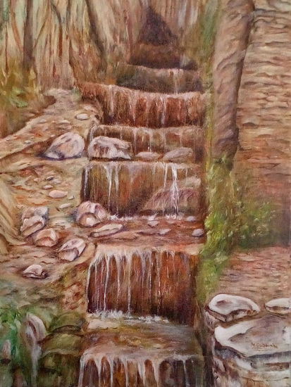 Cascada II Oil Canvas Landscaping