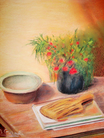 Mesa Pastel Card Still Life Paintings