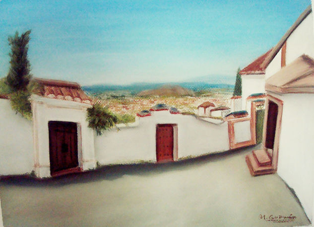 Rincón del Albaicín Pastel Cartulina Paisaje