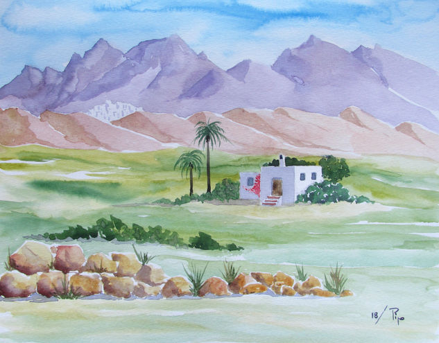 sierra cabrera Watercolour Paper Landscaping