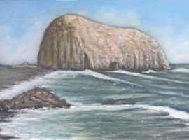 piedra de la iglesia Acrylic Card Marine Painting