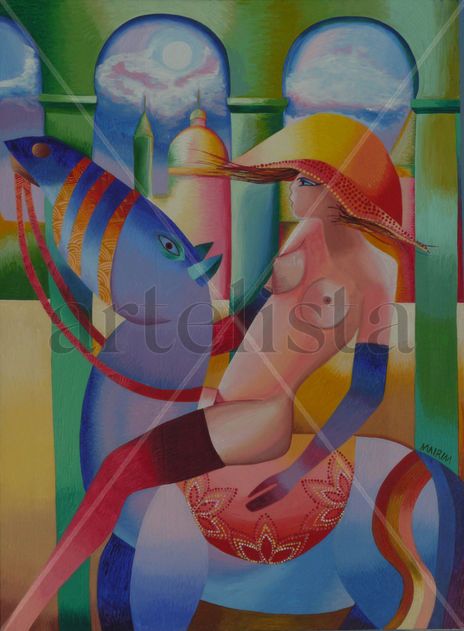 Mujer a caballo