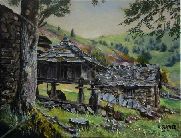 "Rincón de Las Viñas" Oil Canvas Landscaping