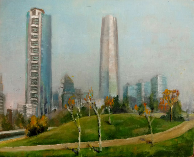 Parque Bicentenario 2 Oil Canvas Landscaping