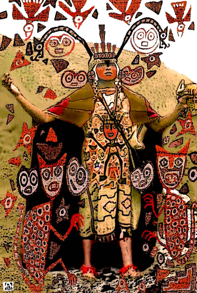El Yatiri Chancay (invocando a las aves el regreso de los Jaguares o las fuerzas generadoras de la naturaleza)