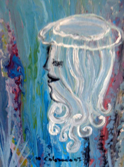 CARA  11 DE MEDUSA Oil Canvas Portrait