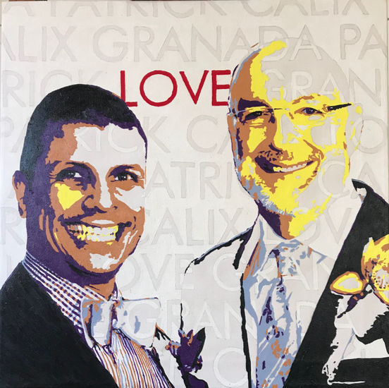 Patrix y Calix Oil Canvas Portrait