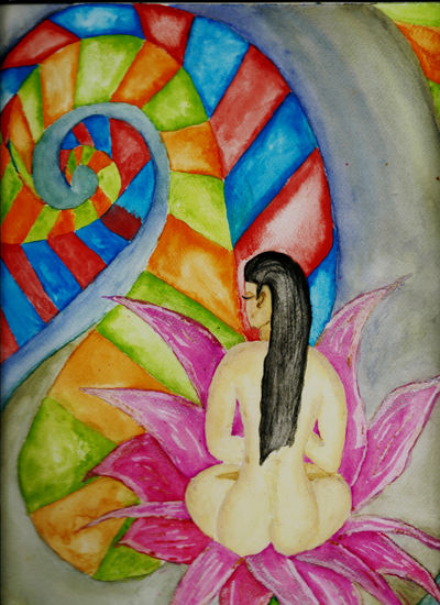 Femineidad Watercolour Paper Nude Paintings