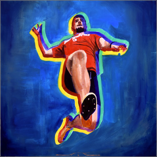 Salto RGB Oil Canvas Figure Painting