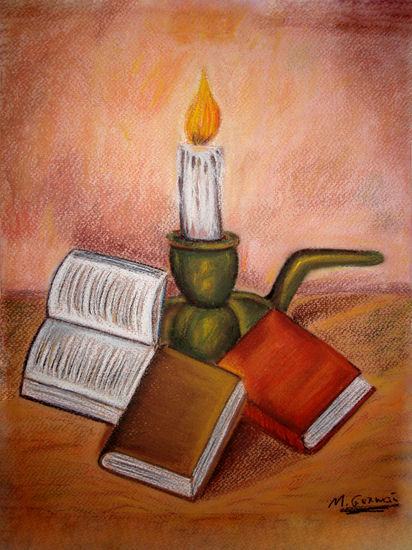 Lectura Pastel Paper Still Life Paintings