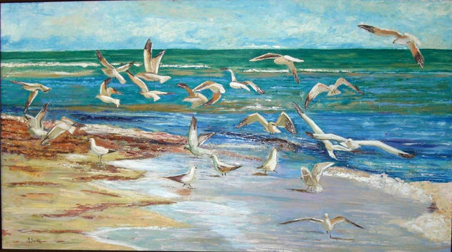 Las Gaviotas Oil Canvas Landscaping