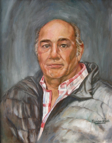 Jorge Óleo Tabla Retrato