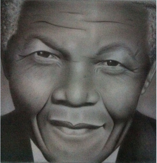 Retrato Mandela Pencil