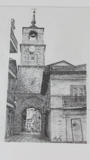 Torre del Reloj. Ponferrada, (León) Ink