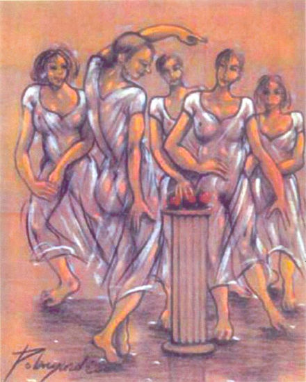 Danza 3 Media Mixta Lienzo Otros