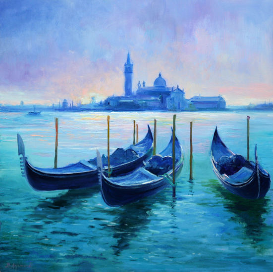 Venice impression Oil Panel Landscaping