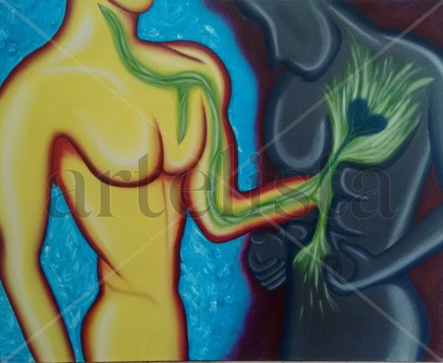 You Feed My Heart Oil Canvas Nude Paintings