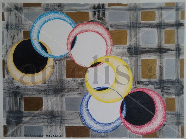 This is how my moons are in my abstract sky