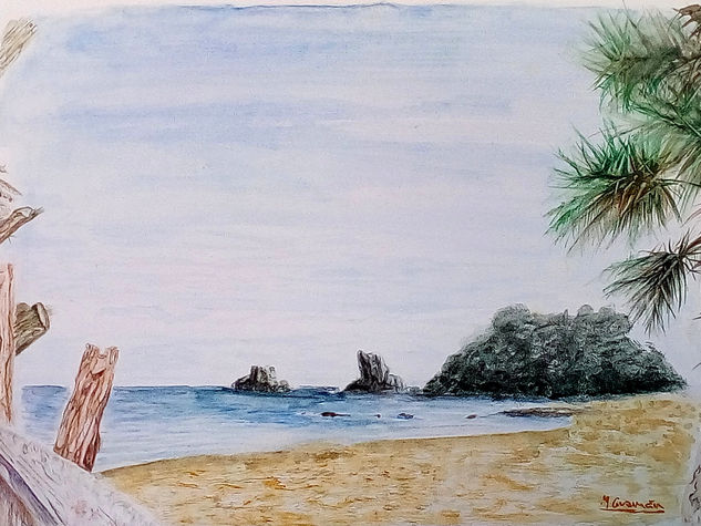 Costa tropical Watercolour Paper Marine Painting