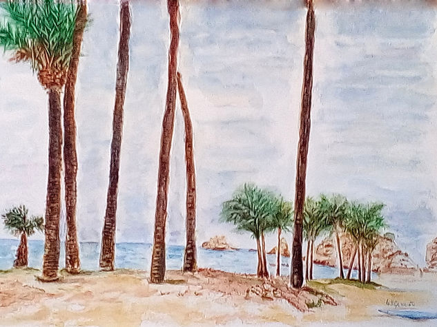 Palmeras Watercolour Paper Landscaping