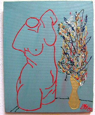 Busto Acrylic Canvas Figure Painting