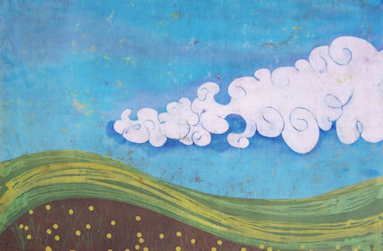 Great cloud and meadow