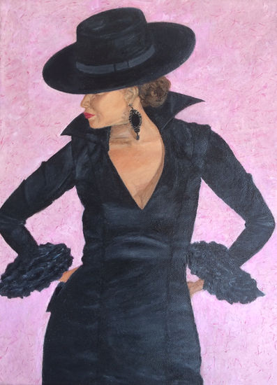 Flamenca Oil Canvas Figure Painting