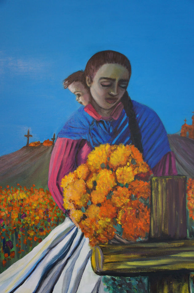 Cruces en los campos de cempaxochitl