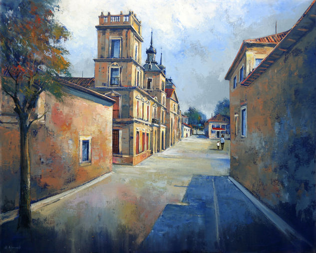 Spanish Town II Óleo Lienzo Paisaje