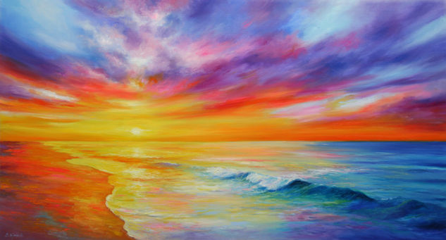 Sunset III Oil Canvas Landscaping