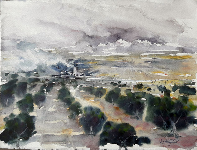 Campos de Jaen Watercolour Paper Landscaping