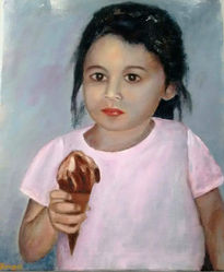 Niña con helado