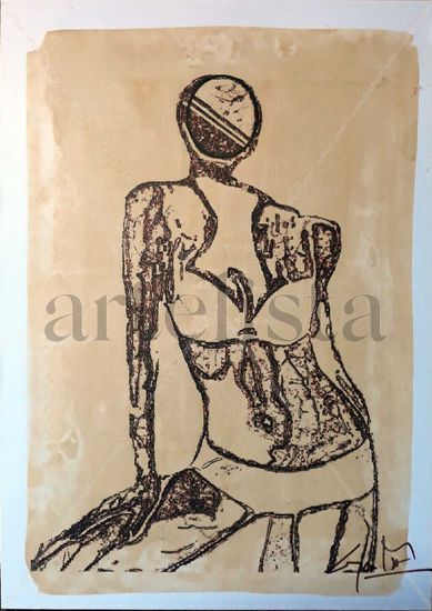 Mujer Picassiana Mixed Media