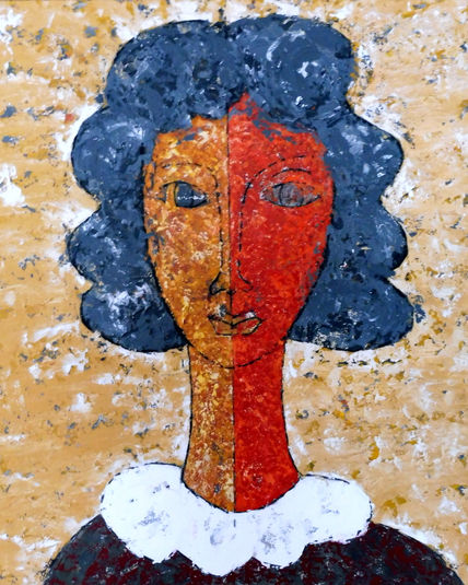 La chica del pelo gris