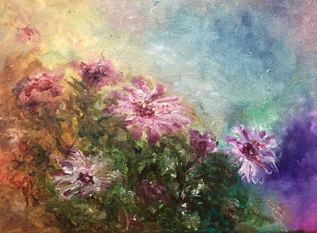 Flores Oil Canvas Floral Painting