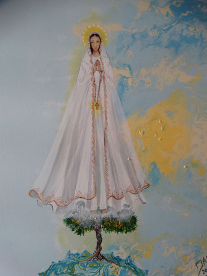 La Virgen de Fatima Acrílico Lienzo Figura